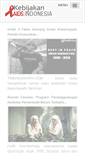 Mobile Screenshot of kebijakanaidsindonesia.net